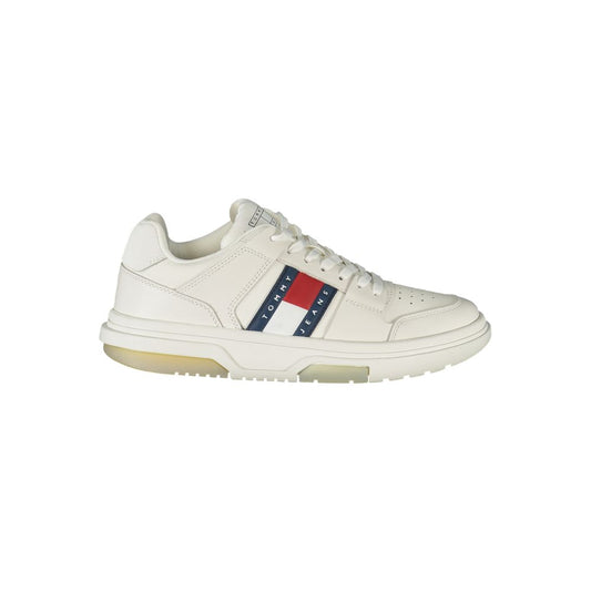 Tommy Hilfiger Bianco Leather Women Sneaker 1728,67403481248,Athletic - Sneakers - Shoes,EU36/US6,EU37/US7,EU38/US8,EU39/US9,EU40/US10,EU41/US11,New with tags,Shoes,Sneakers - Shoes,Tommy Hilfiger,White,Women