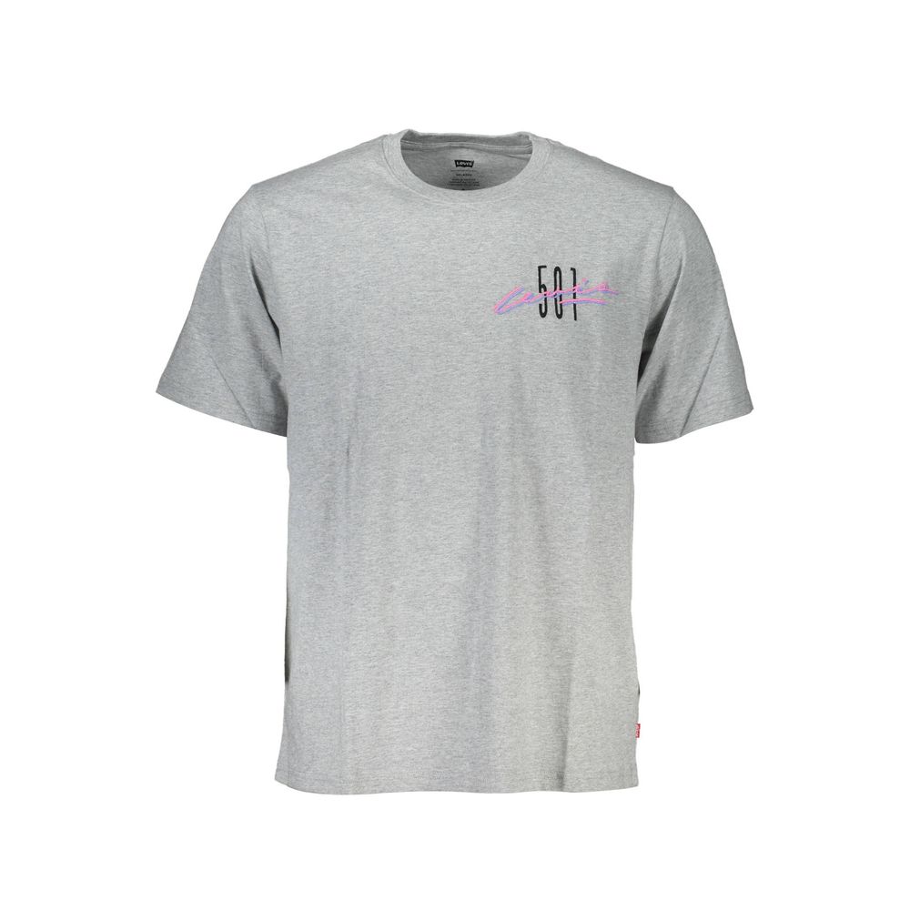 Levi's Grigio Cotton Men T-Shirt