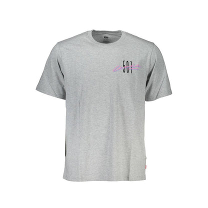Levi's Grigio Cotton Men T-Shirt