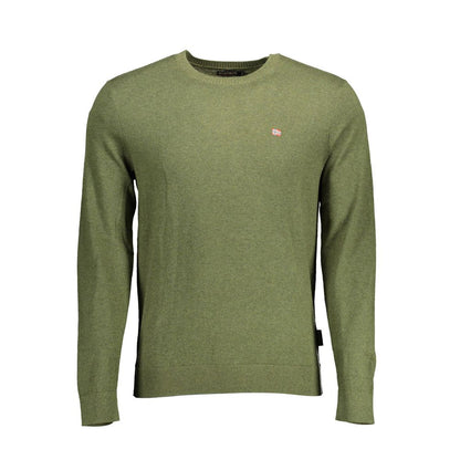 Napapijri Verde Cotton Men Sweater Napapijri