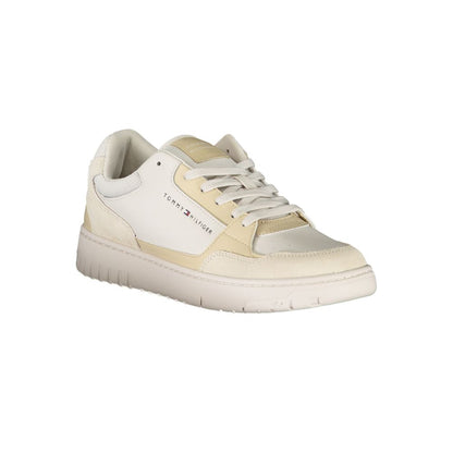 Tommy Hilfiger Beige Polyester Athletic Sneakers Tommy Hilfiger
