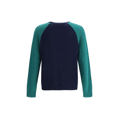 Valentino Blue Fleece Wool Sweatshirt Valentino