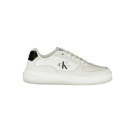 Calvin Klein White Leather Women Sneaker 1728,67403481248,Athletic - Sneakers - Shoes,Calvin Klein,EU36/US6,EU37/US7,EU38/US8,EU39/US9,EU40/US10,New with tags,Shoes,Sneakers - Shoes,White,Women