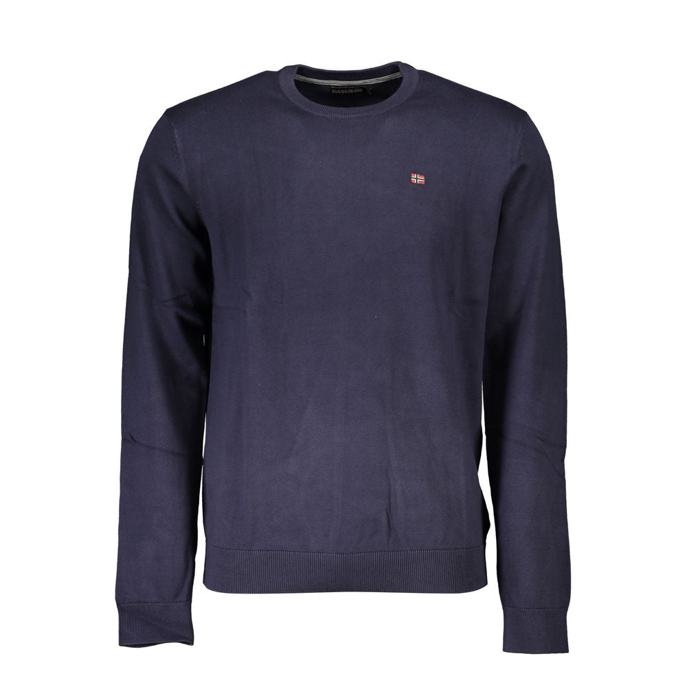 Napapijri Blue Cotton Sweatshirt Napapijri