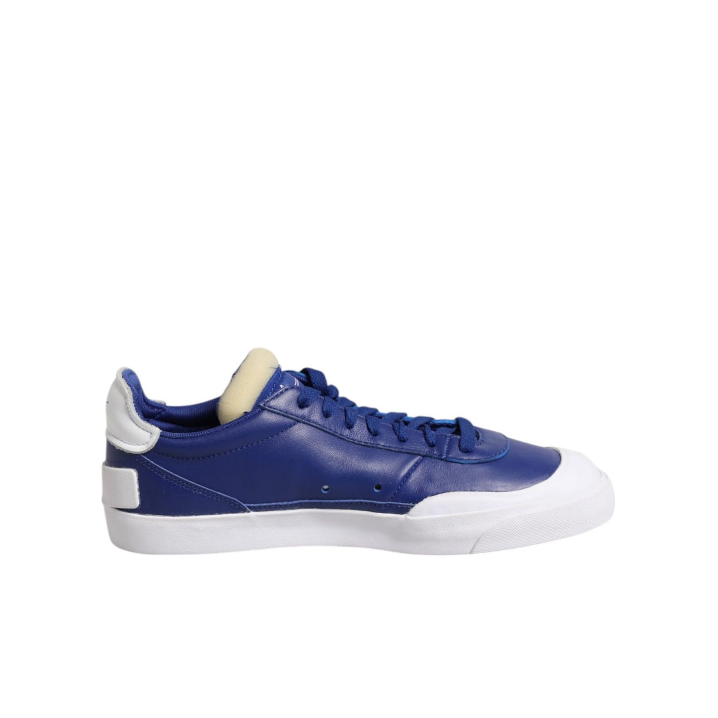 Nike White Blue Lace Up Low Top Drop-Type PRM Sneakers Shoes Nike