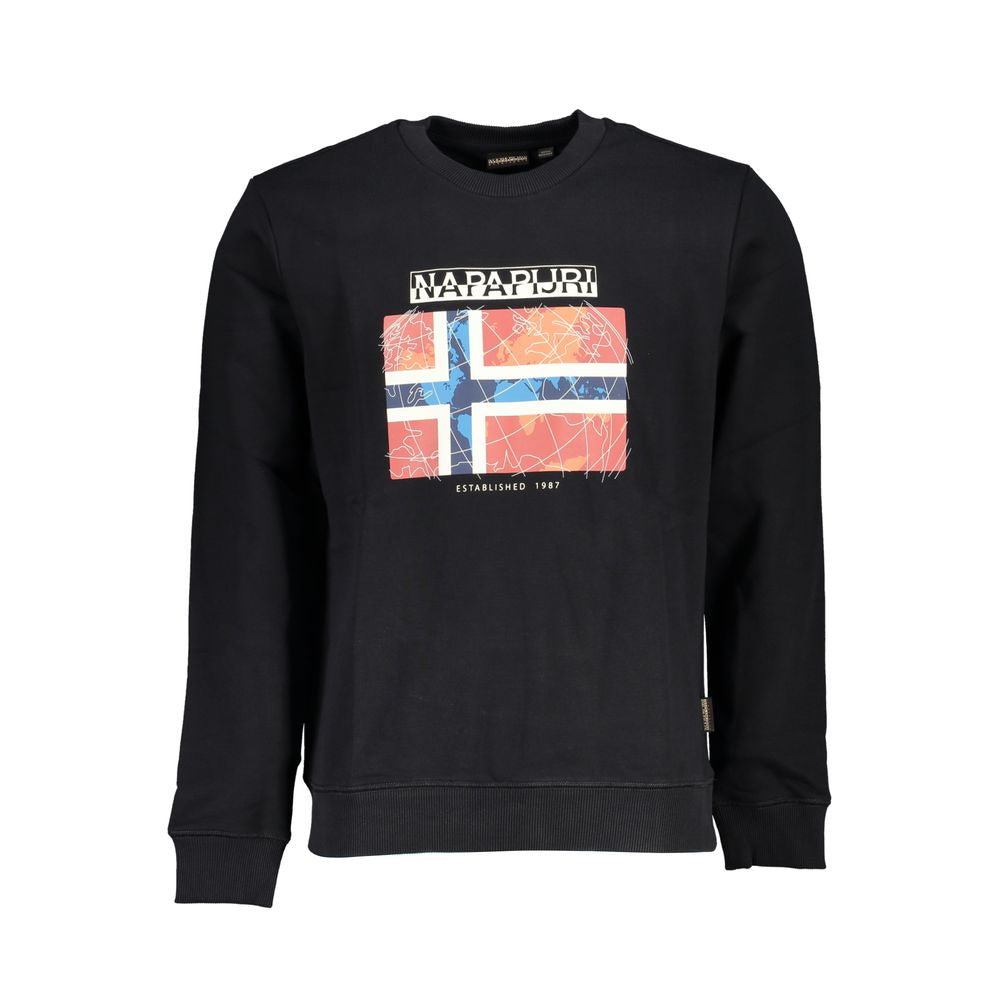 Napapijri Black Cotton Sweatshirt