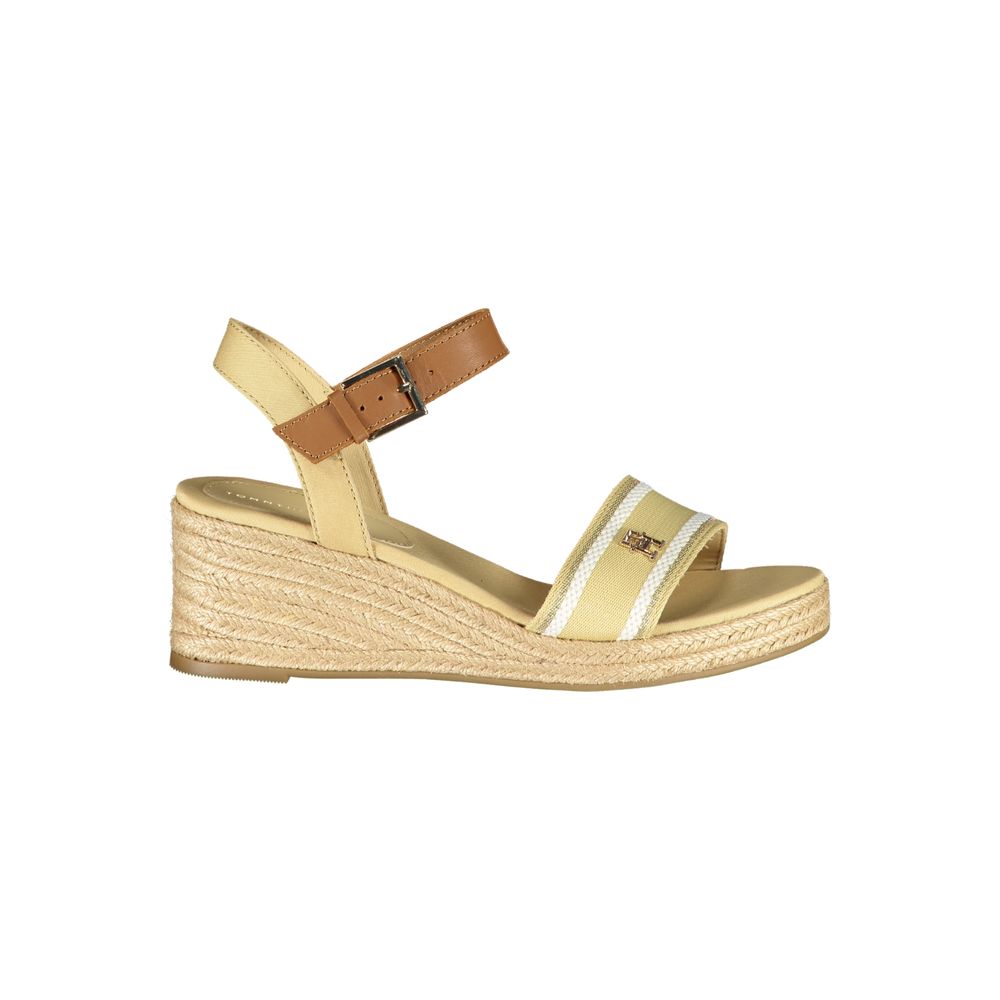 Tommy Hilfiger Beige Polyester Wedge Sandals Tommy Hilfiger