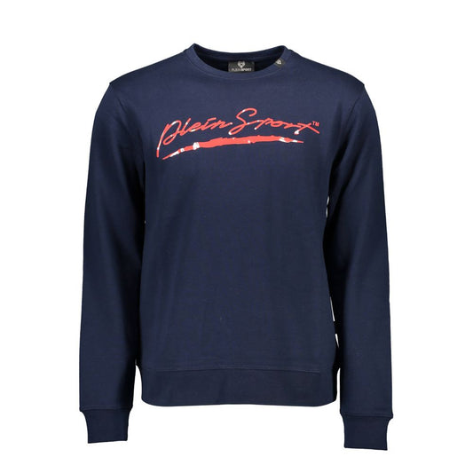 Plein Sport Blue Cotton Men's Sweatshirt 1728,67403481248,Blue,Clothing,L,M,Men,New with tags,Plein Sport,S,Sweaters - Clothing,Sweatshirts - Sweaters - Clothing,XL