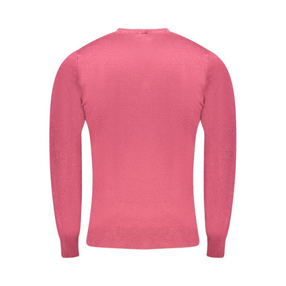Cavalli Class Rosso Viscose Men Sweater