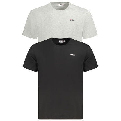 Fila Black Organic Cotton Men's T-Shirt