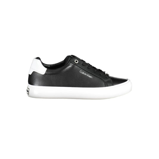 Calvin Klein Black Leather Women Sneaker 1728,67403481248,Athletic - Sneakers - Shoes,Black,Calvin Klein,EU36/US6,EU37/US7,EU40/US10,EU41/US11,New with tags,Shoes,Sneakers - Shoes,Women