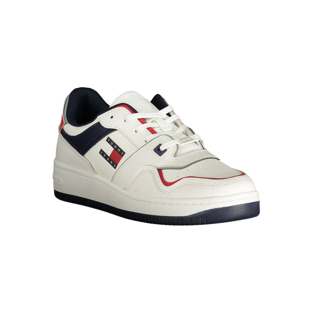 Tommy Hilfiger Bianco Polyurethane Men Sneaker 1728,67403481248,Athletic - Sneakers - Shoes,EU40/US7,EU41/US8,EU42/US9,EU43/US10,EU44/US11,EU45/US12,EU46,Men,New with tags,Shoes,Sneakers - Shoes,Tommy Hilfiger,White
