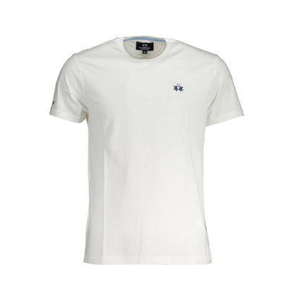 La Martina Bianco Cotton Men T-Shirt