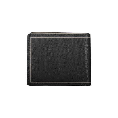 Tommy Hilfiger Black Leather Men Wallet
