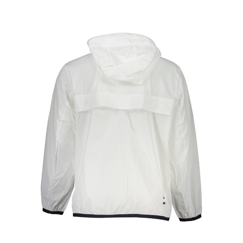 Tommy Hilfiger White Nylon Men's Waterproof Jacket