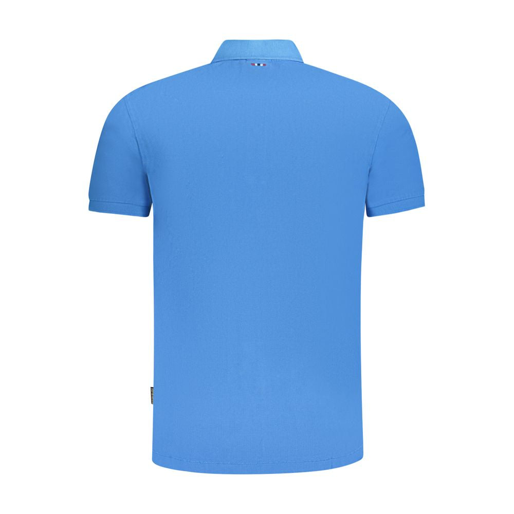 Napapijri Blu Cotton Mens Polo