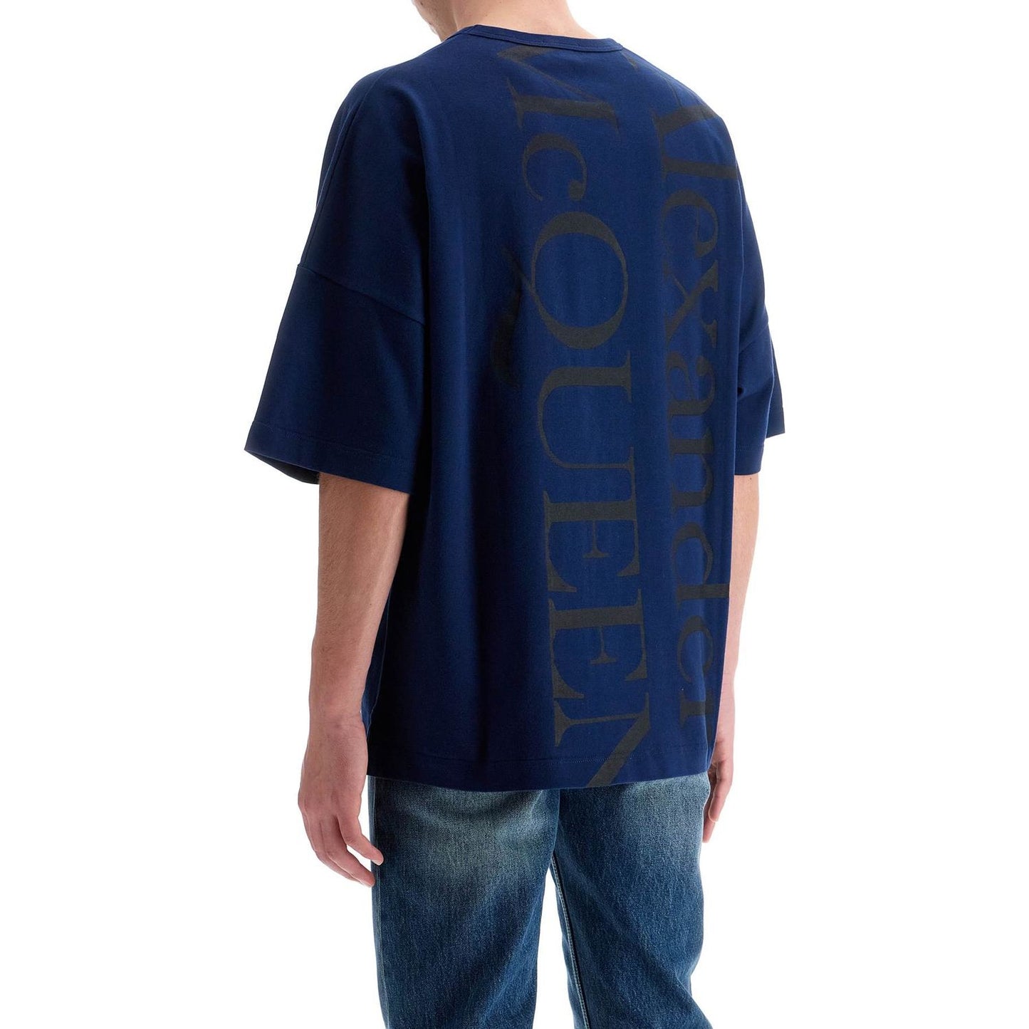 Alexander Mcqueen oversized logo t Topwear Alexander Mcqueen