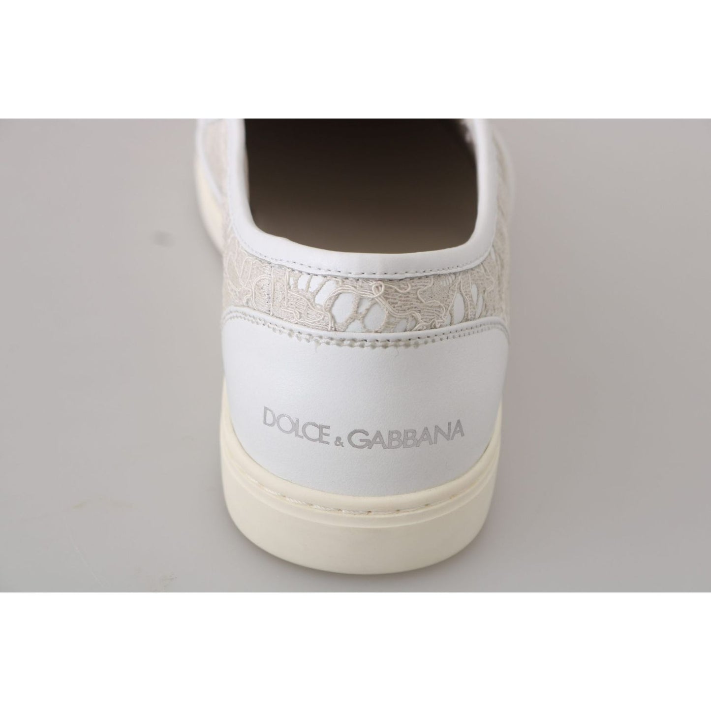 Dolce & Gabbana Elegant Off White Loafers for Ladies WOMAN SNEAKERS Dolce & Gabbana