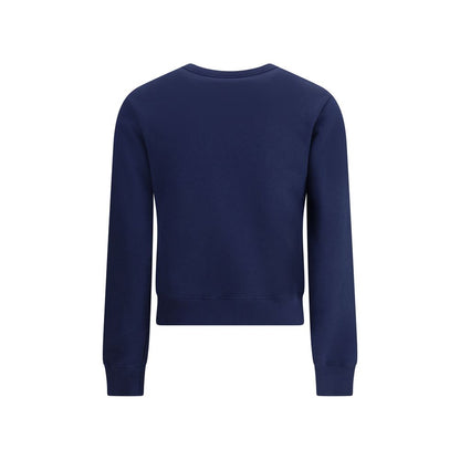Valentino Blue Cotton Sweatshirt Valentino