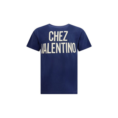Valentino Blue Cotton T-Shirt Valentino
