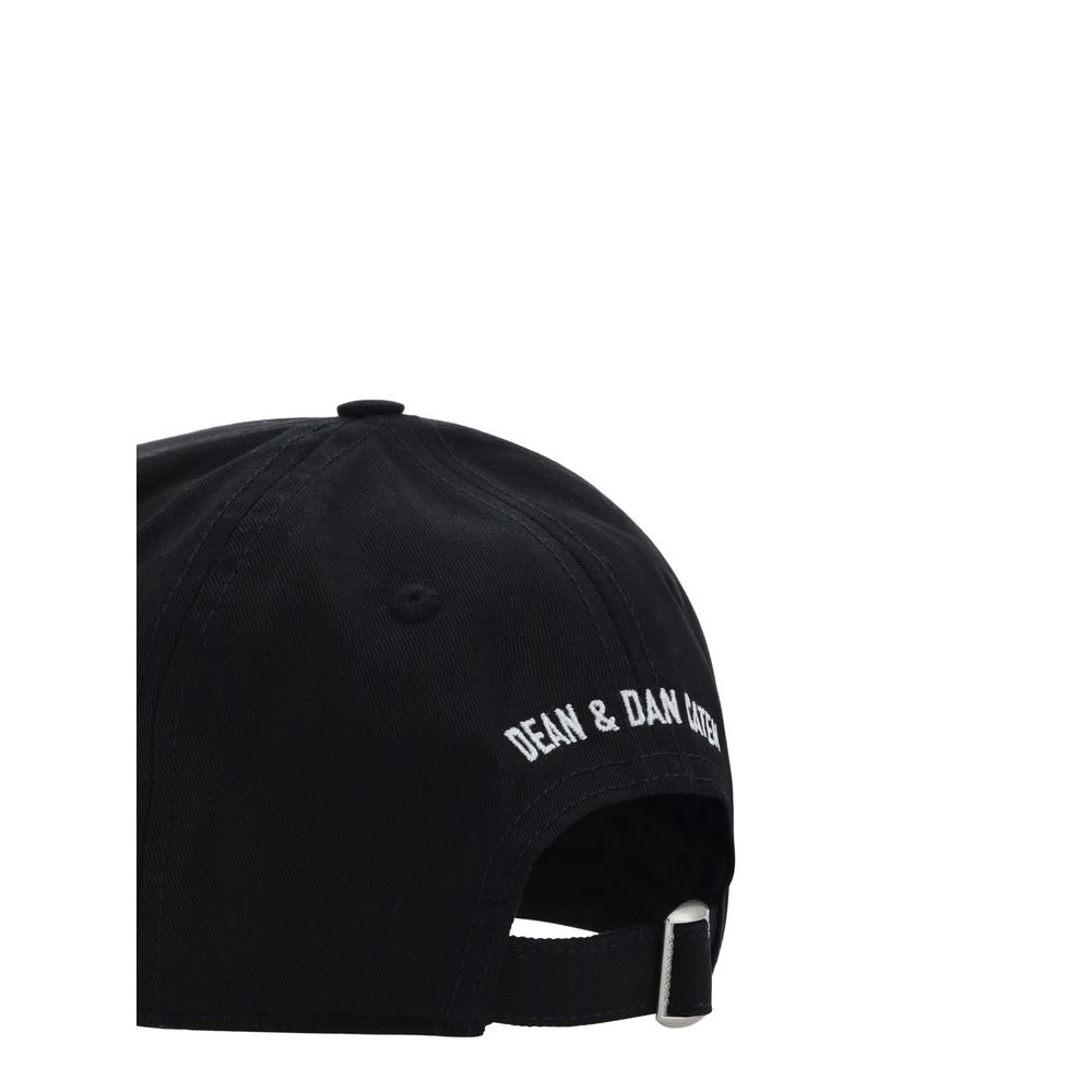 Dsquared² Black Cotton Cap (Baseball Hat) Dsquared²