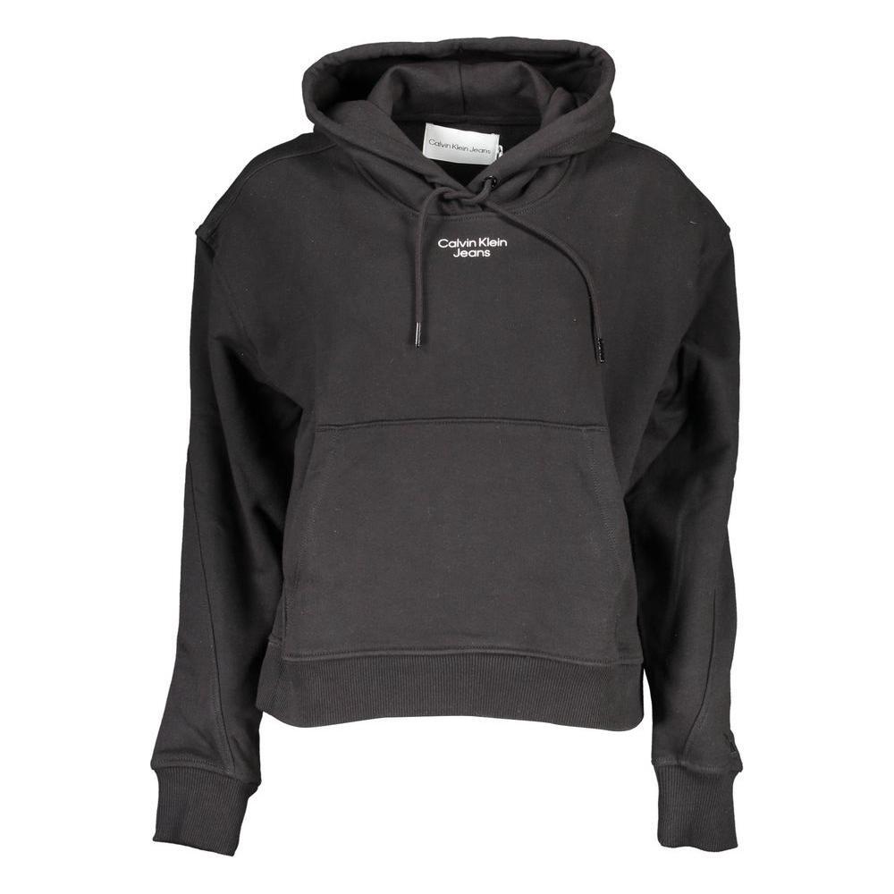 Calvin Klein Black Cotton Women Sweatshirt