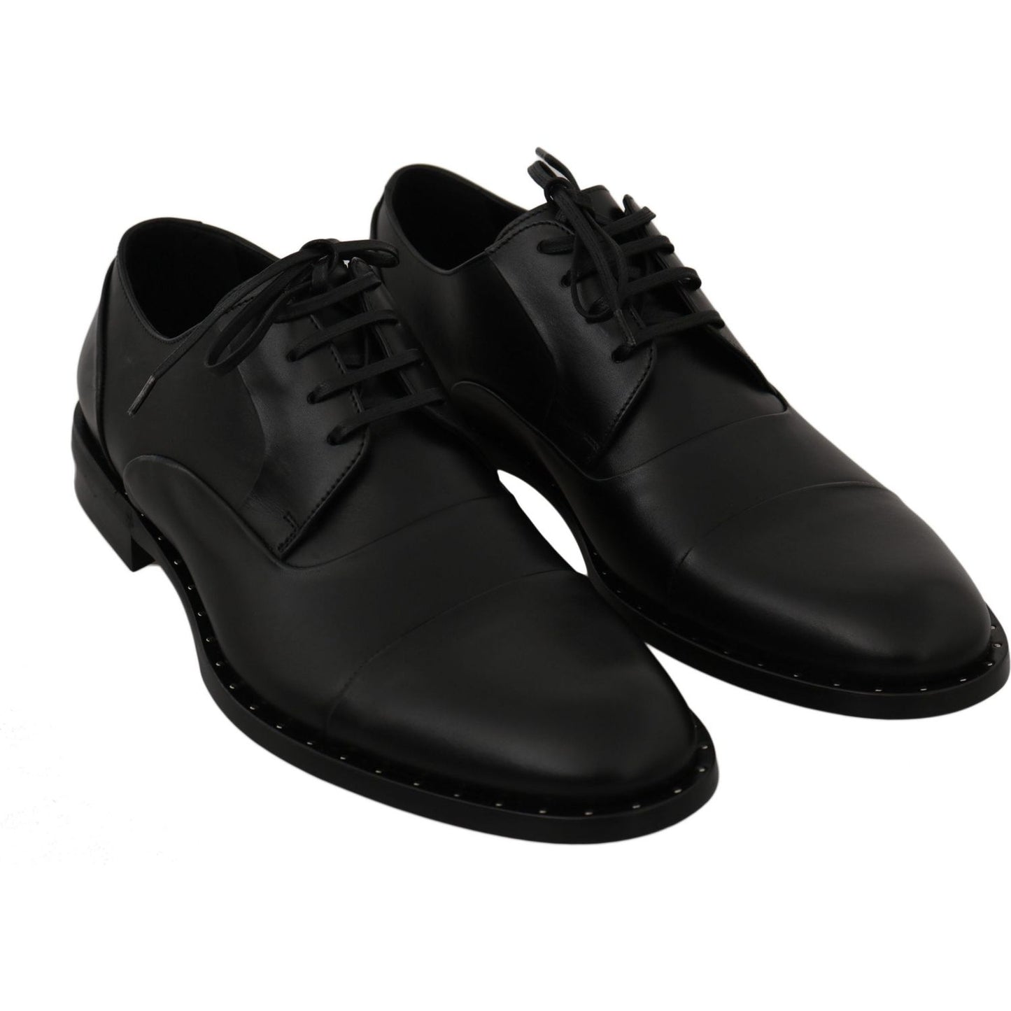 Dolce & Gabbana Sleek Black Leather Formal Dress Shoes Dress Shoes Dolce & Gabbana