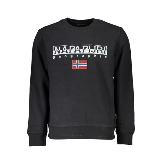 Napapijri Nero Cotton Men Sweatshirt Napapijri