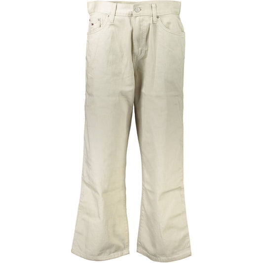 Tommy Hilfiger Beige Cotton Relaxed Fit Jeans