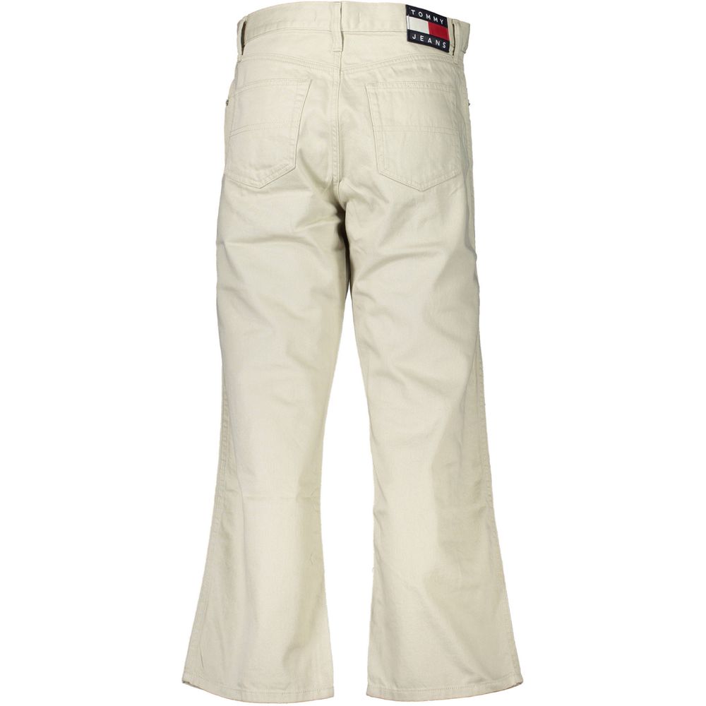 Tommy Hilfiger Beige Cotton Relaxed Fit Jeans Tommy Hilfiger