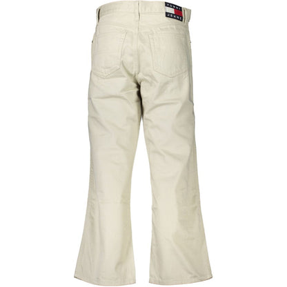 Tommy Hilfiger Beige Cotton Relaxed Fit Jeans Tommy Hilfiger