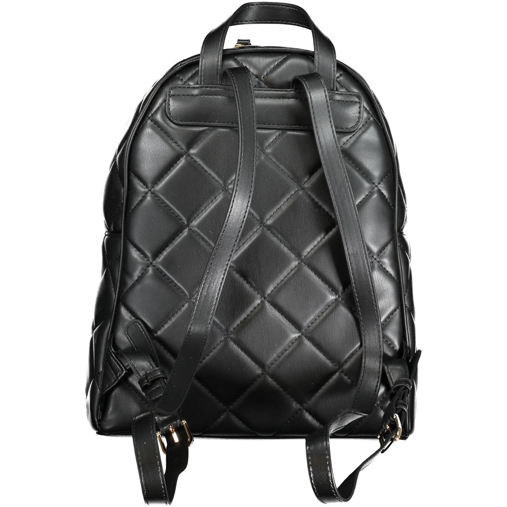 Mario Valentino Black Polyurethane Women Backpack