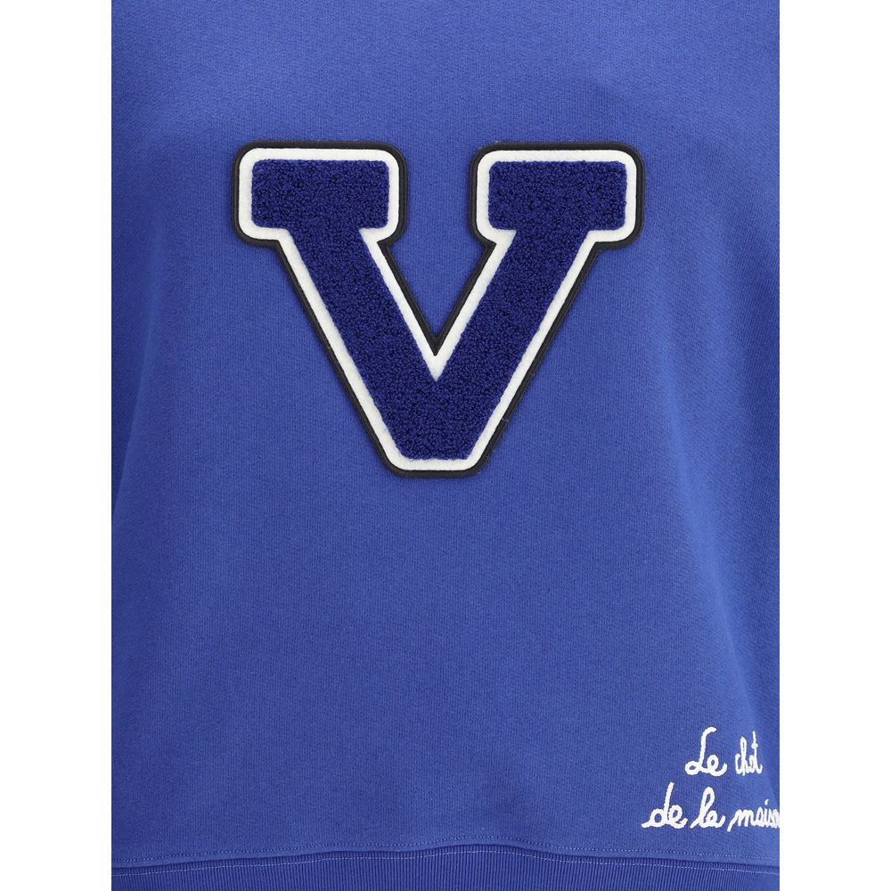 Valentino Blue Cotton Sweatshirt Valentino