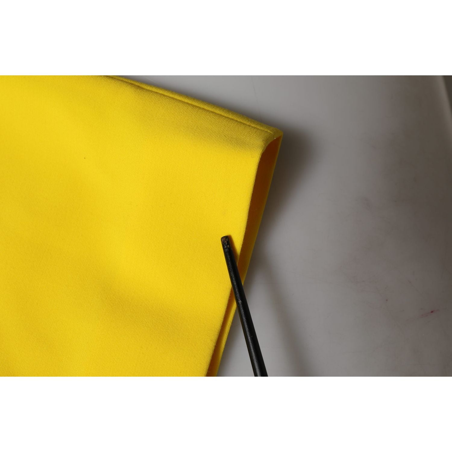 Dolce & Gabbana Yellow Polyester Sleeveless Sheath Midi Dress