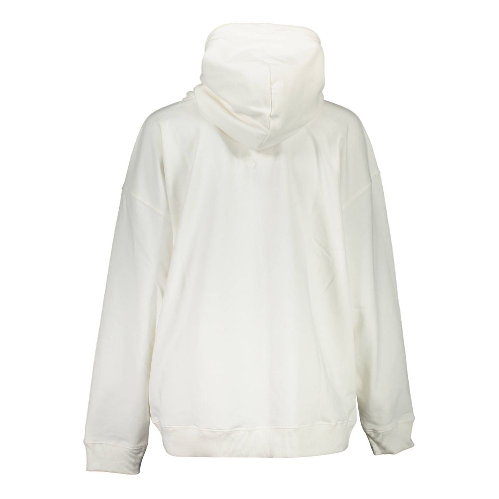 Tommy Hilfiger Bianco Cotton Women Sweatshirt with Hood
