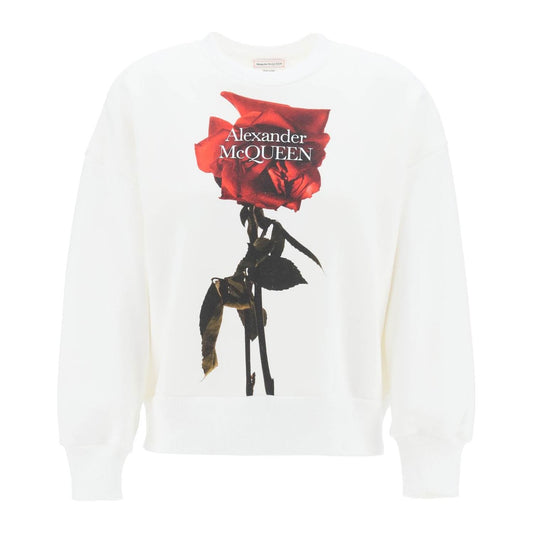 Alexander Mcqueen shadow rose sweatshirt Topwear Alexander Mcqueen