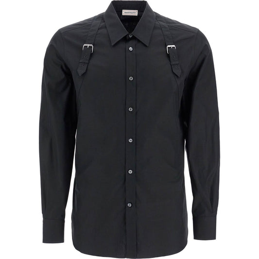 Alexander Mcqueen poplin harness shirt for men Shirts Alexander Mcqueen