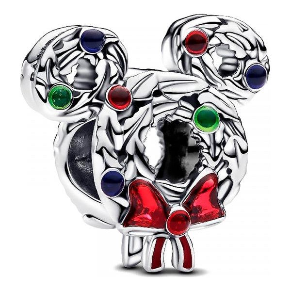 PANDORA CHARMS DISNEY COLLECTION Mod. MICKEY MOUSE CHRISTMAS WREATH DESIGNER FASHION JEWELLERY PANDORA