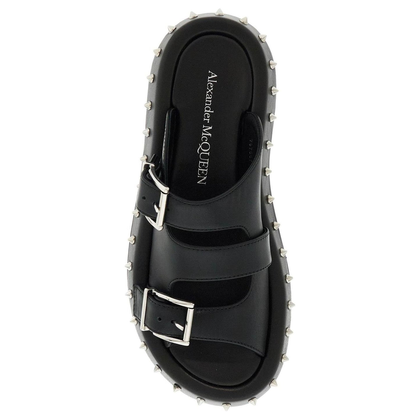 Alexander Mcqueen leather punk slides Sandals Alexander Mcqueen