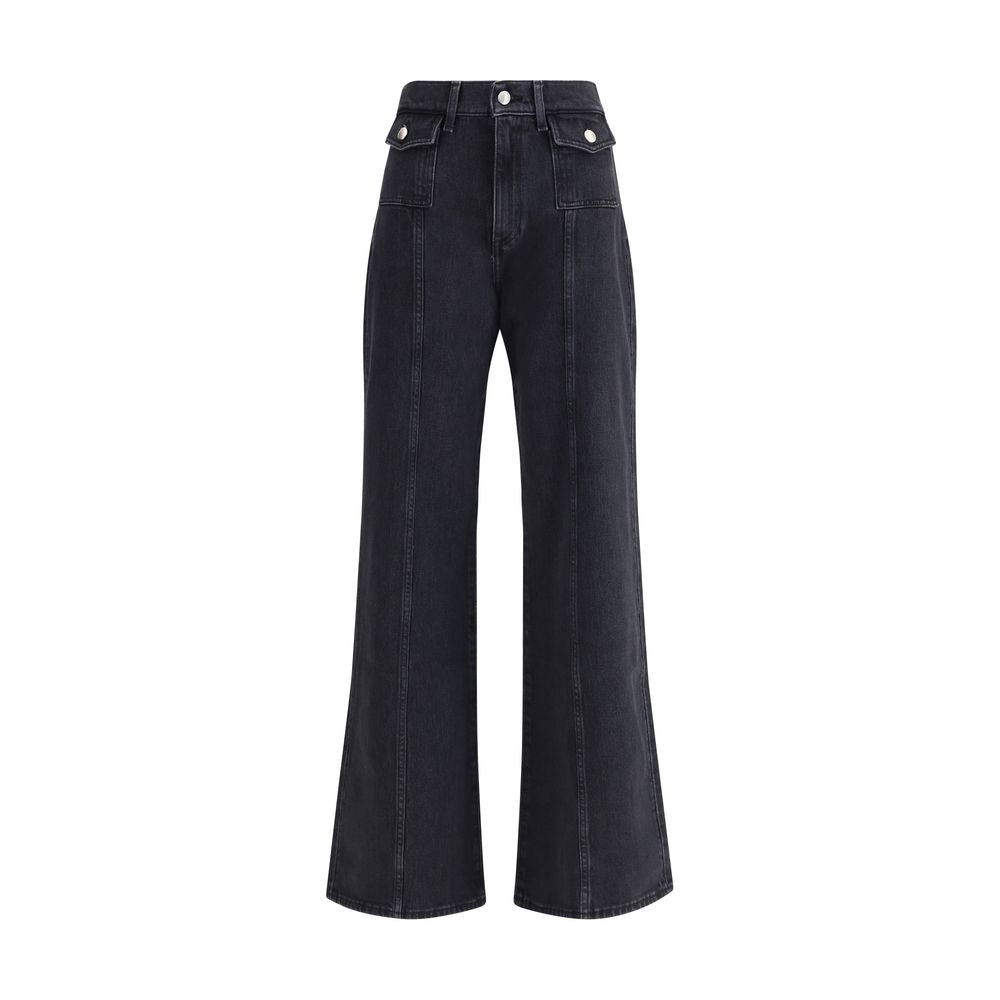7FOR Black Cotton Jeans Denim 7FOR