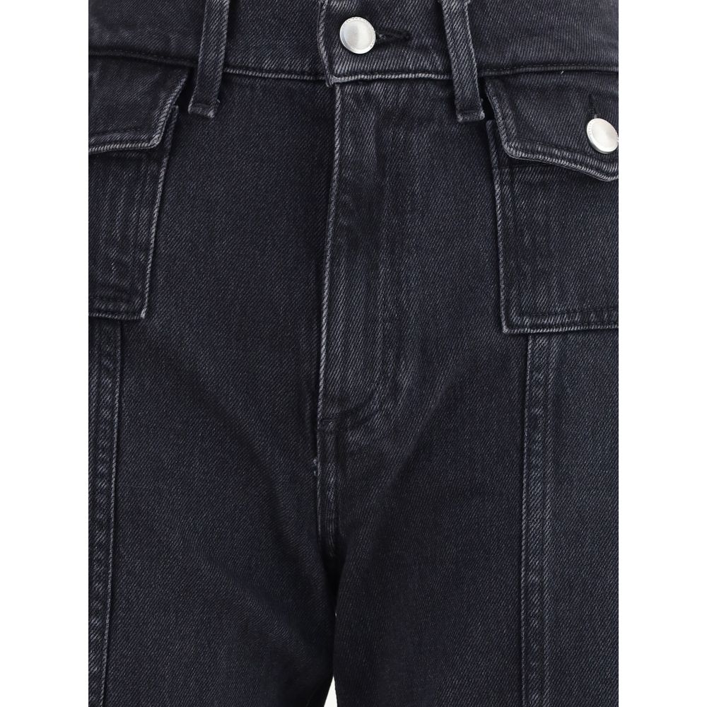 7FOR Black Cotton Jeans Denim 7FOR