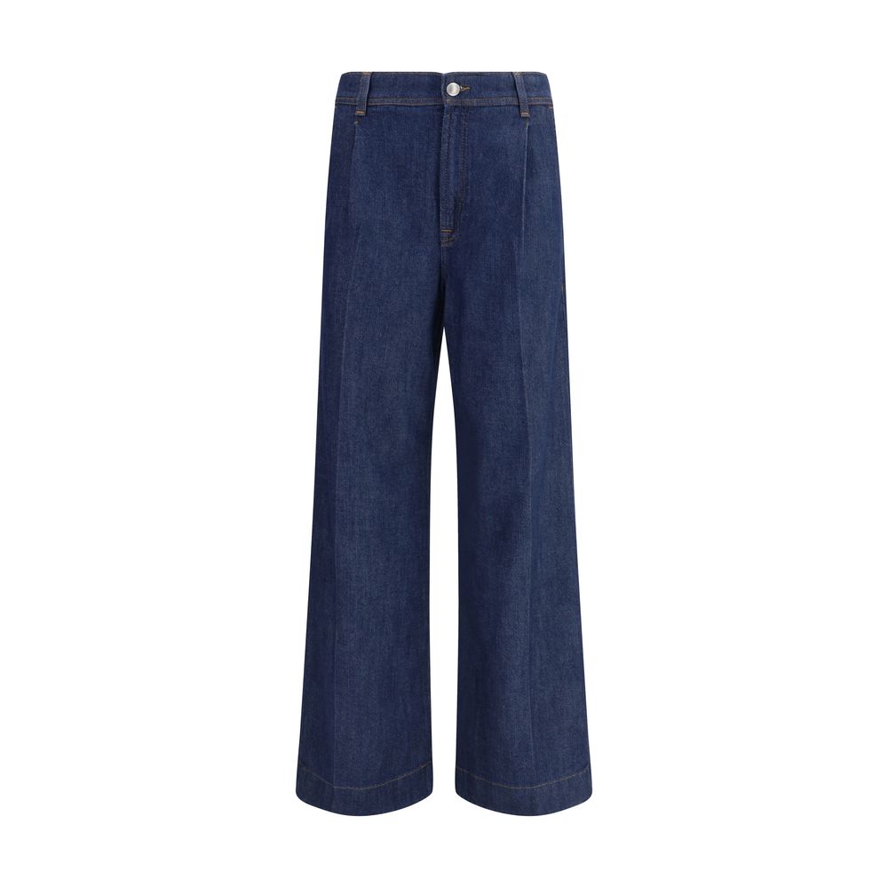 7FOR Blue Modal Jeans Denim 7FOR