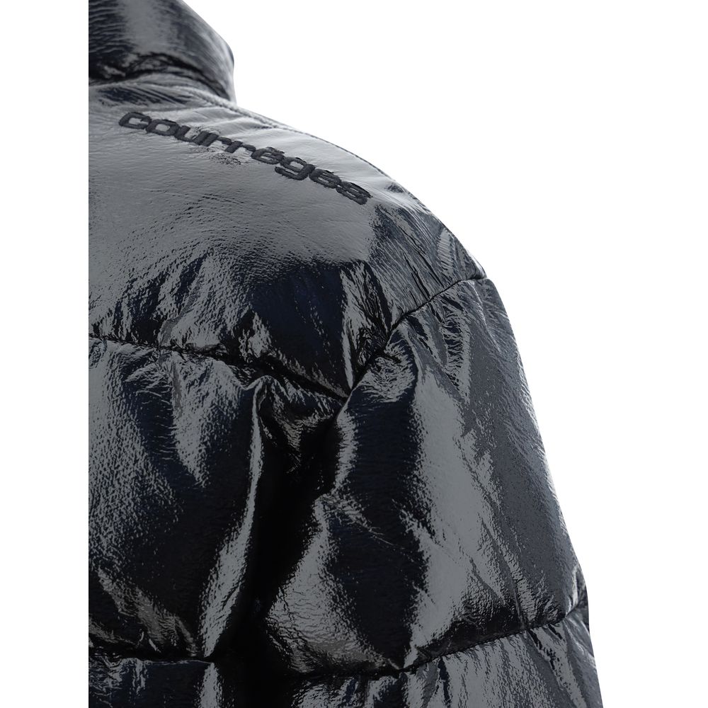 Courrèges Black Viscose Full-Length Jacket Courrèges