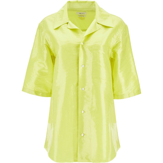 Alexander Mcqueen short-sleeved canvas tarp shirt. Shirts Alexander Mcqueen Khaki