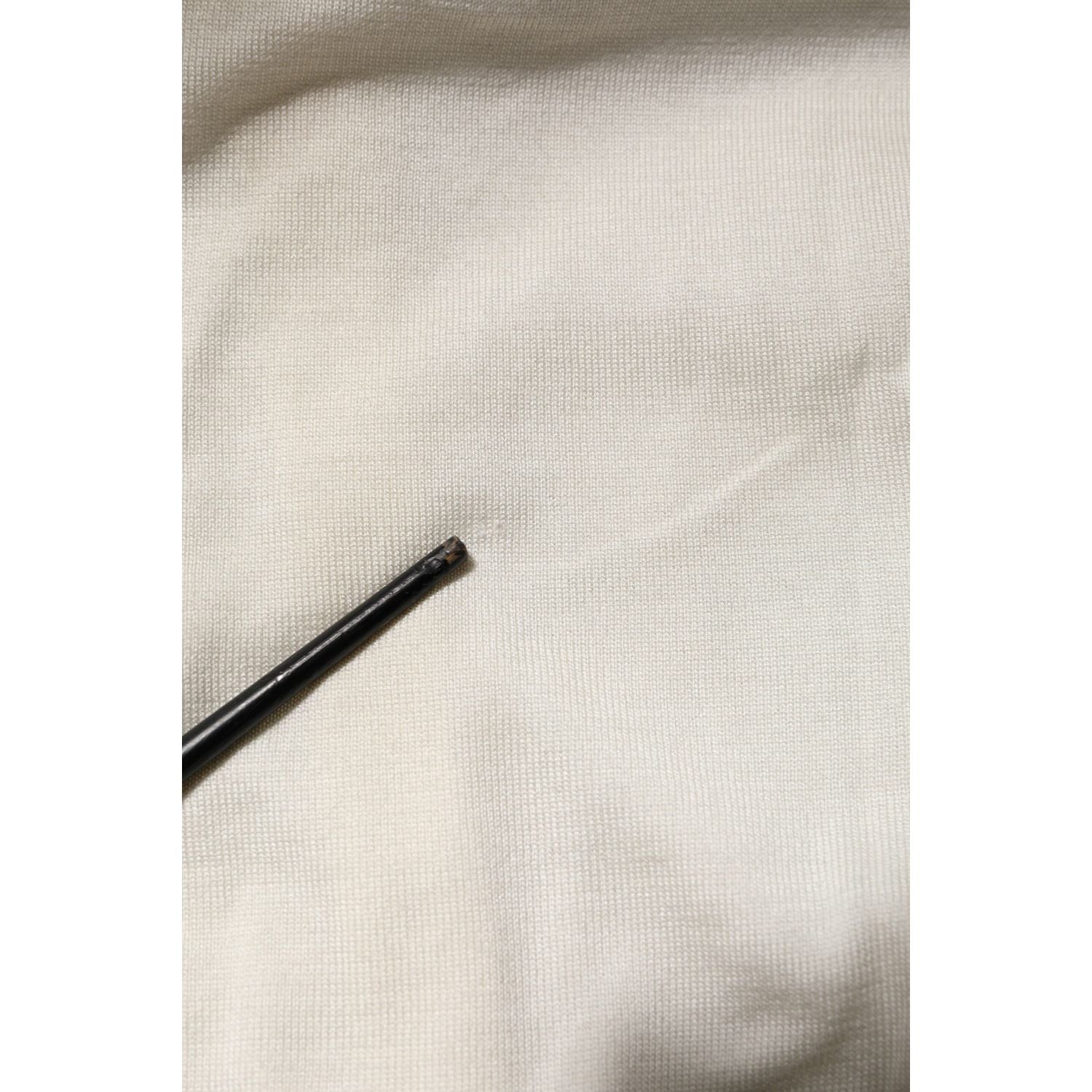 Dolce & Gabbana White Silk Lily Embellished Cardigan Sweater