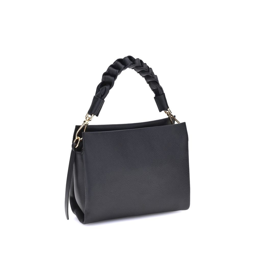Coccinelle Black Calf Leather Bos Taurus Handbag Coccinelle