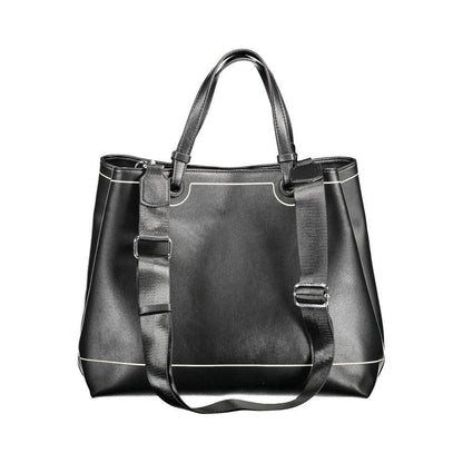 BYBLOS Black Polyurethane Women Handbag