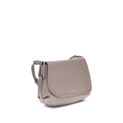 Coccinelle Beige Calf Leather Bos Taurus Shoulder Bag Coccinelle