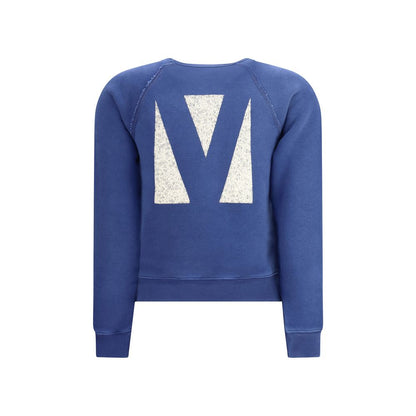Valentino Blue Cotton Sweatshirt Valentino