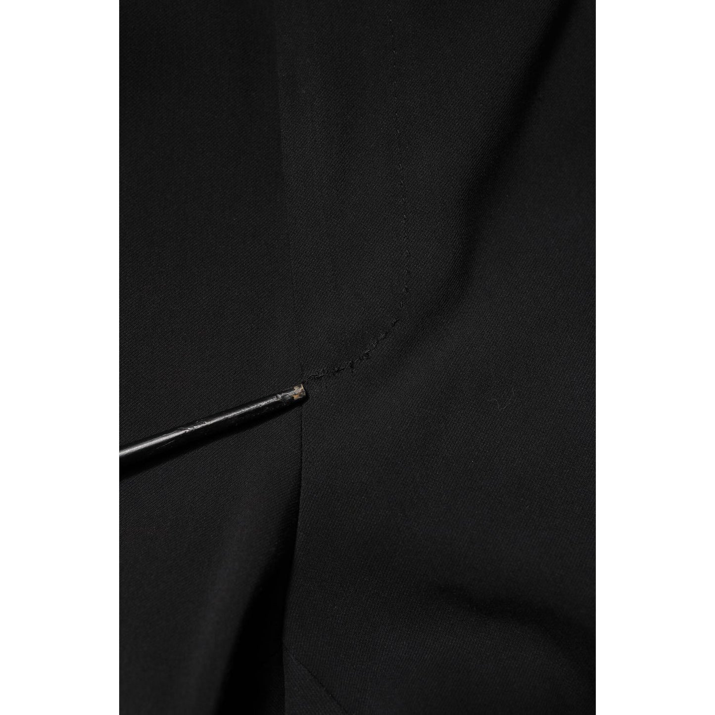 Dolce & Gabbana Black Cotton Single Breasted 2 Piece Suit